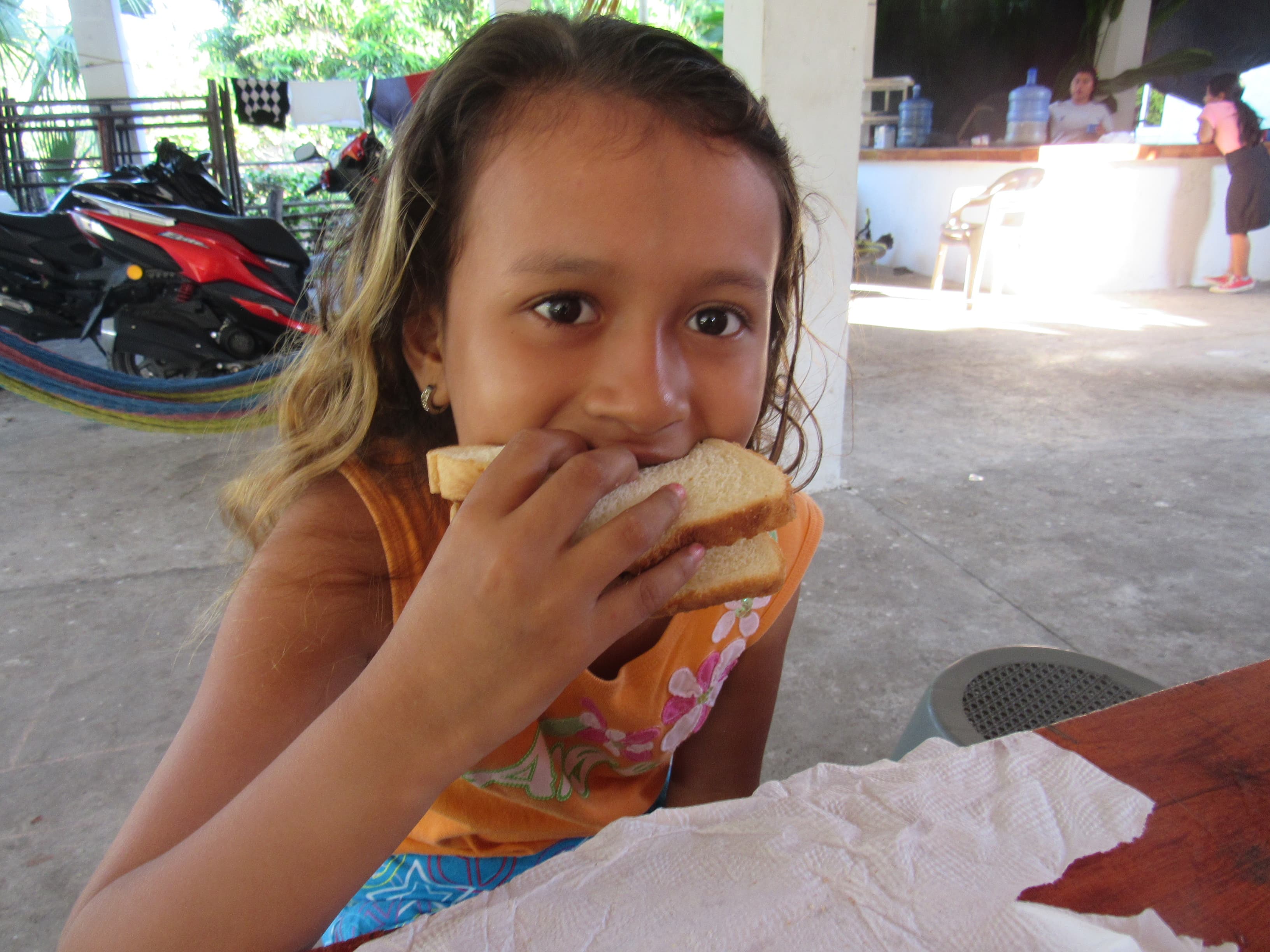 A child at a CCCG program in Guatemala